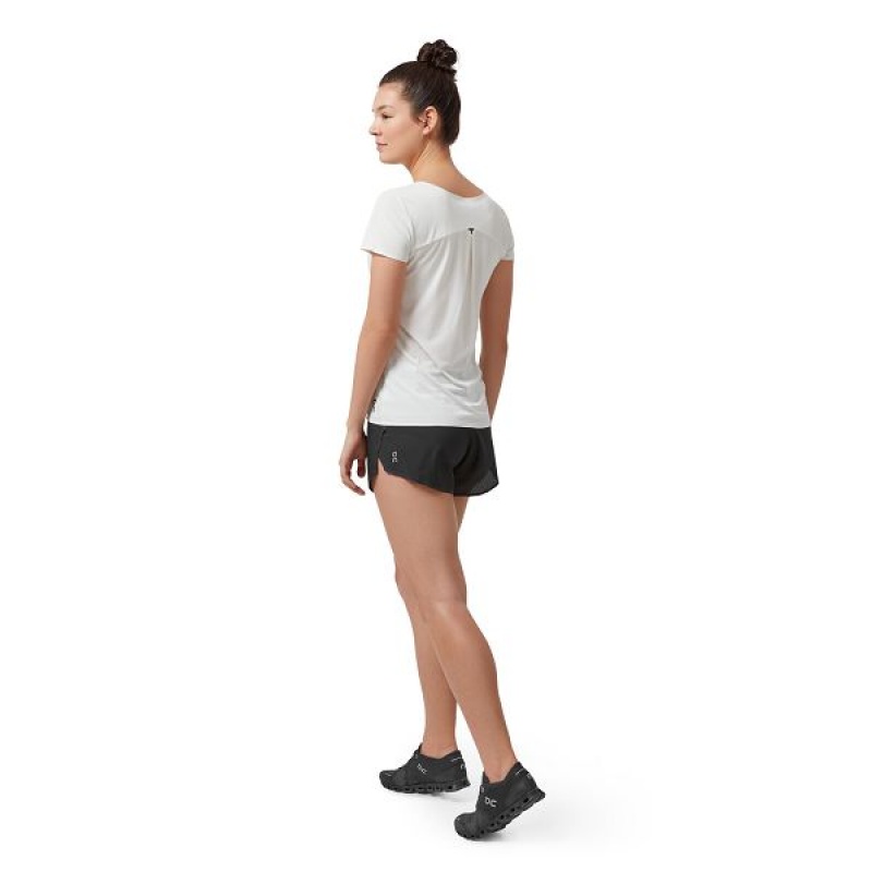 Women's On Running Performance-T 4 T Shirts Grey / White | 2913607_MY