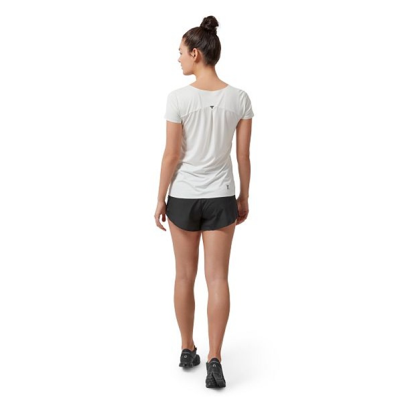Women's On Running Performance-T 4 T Shirts Grey / White | 2913607_MY