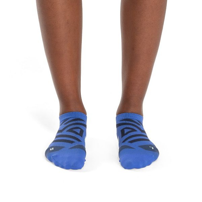 Women's On Running Performance Low Socks Blue | 9526743_MY