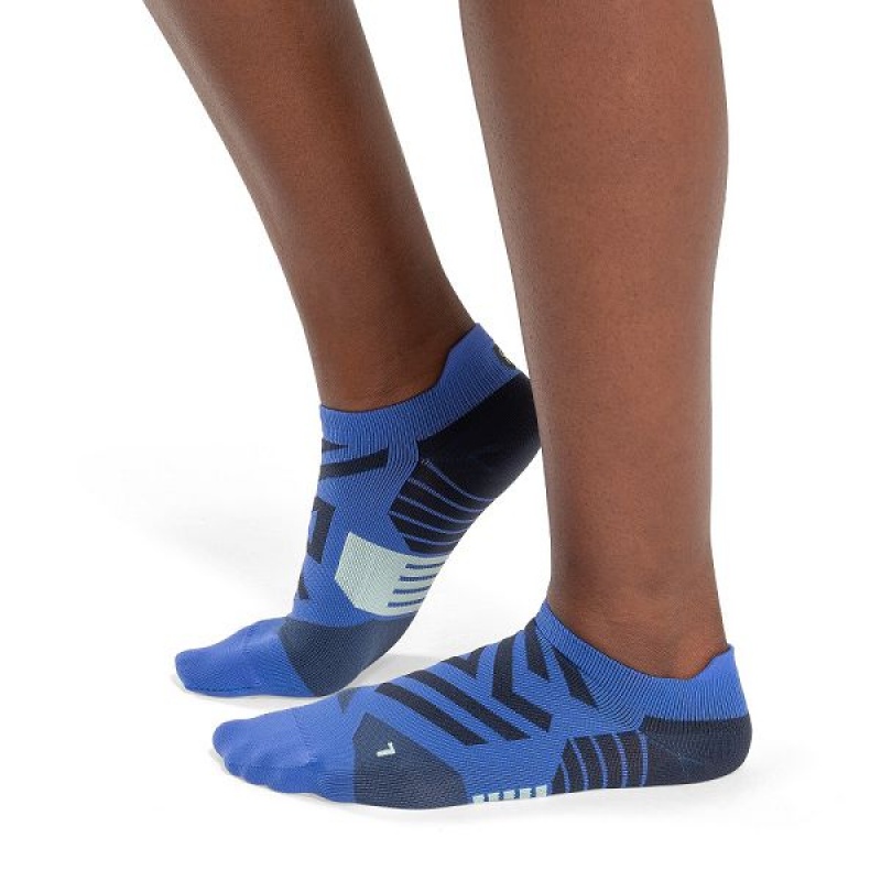 Women\'s On Running Performance Low Socks Blue | 9526743_MY