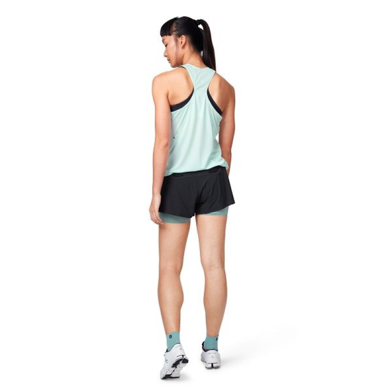 Women's On Running Running 2 Shorts Black | 1785962_MY