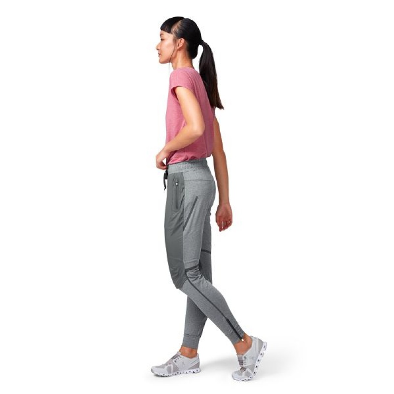 Women's On Running Running Pants Grey | 6349082_MY