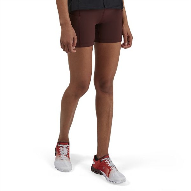 Women\'s On Running Sprinter Shorts Burgundy | 2109746_MY
