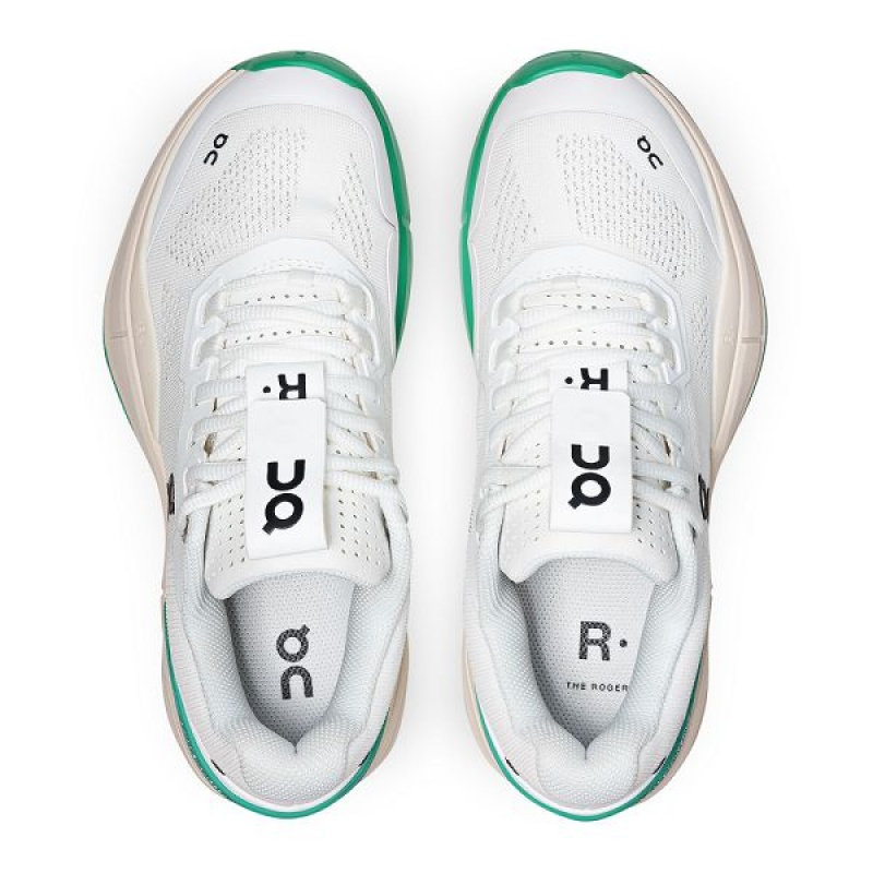 Women's On Running THE ROGER Pro Tennis Shoes White / Mint | 9658047_MY