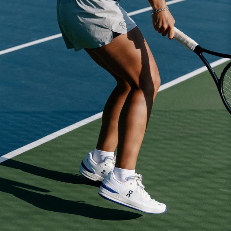 Women's On Running THE ROGER Pro Tennis Shoes White / Indigo | 5631782_MY