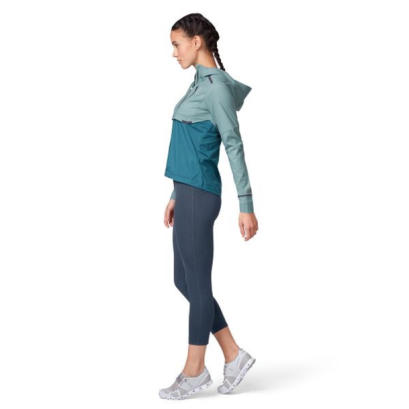 Women's On Running Weather Jackets Green | 7245968_MY