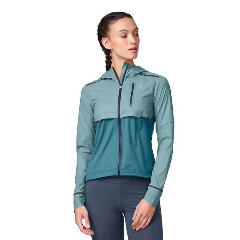 Women\'s On Running Weather Jackets Green | 7245968_MY