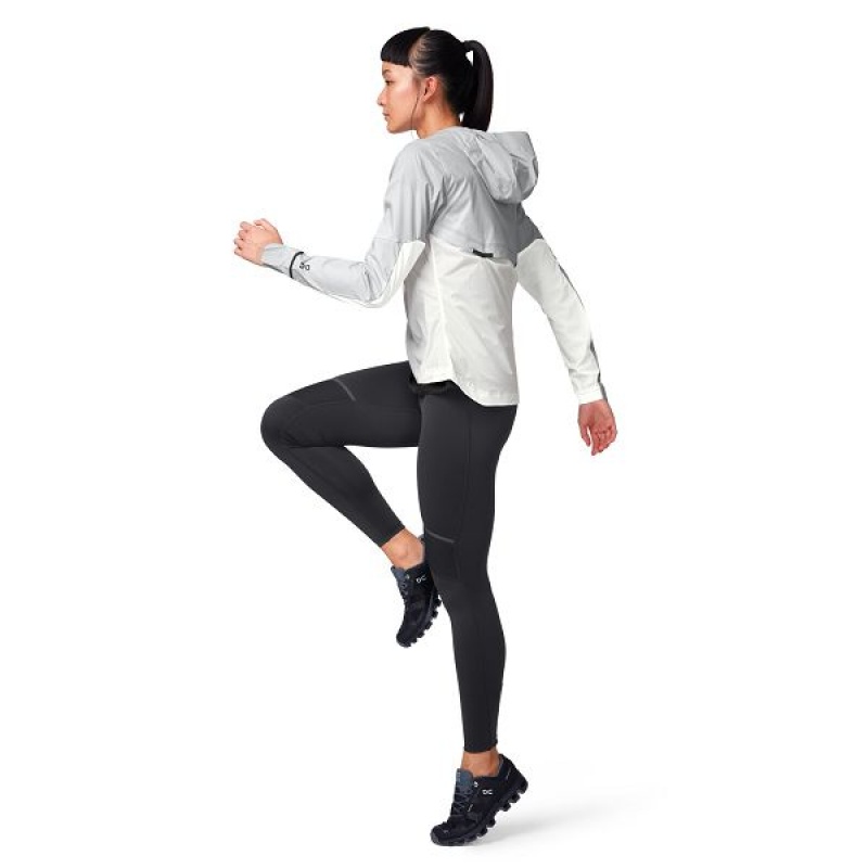 Women's On Running Weather Jackets Grey / White | 5391076_MY