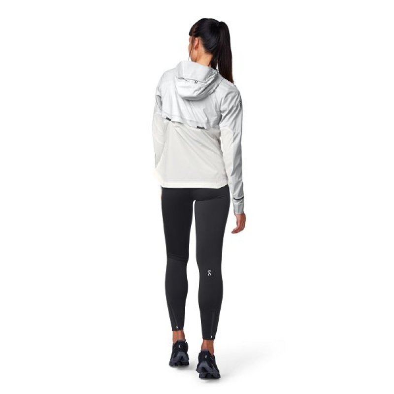 Women's On Running Weather Jackets Grey / White | 5391076_MY