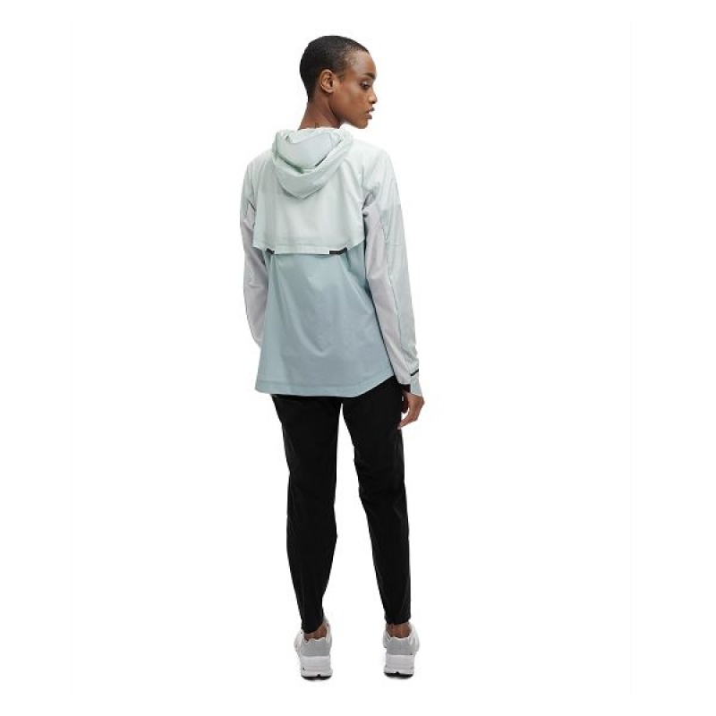 Women's On Running Weather Jackets White / Blue | 7864259_MY